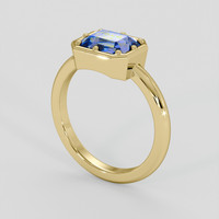2.41 Ct. Bi Color Sapphire Ring, 18K Yellow Gold 2