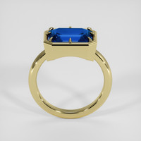 3.60 Ct. Blue Sapphire Ring, 18K Yellow Gold 3
