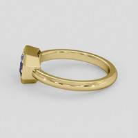1.45 Ct. Purplish Blue Sapphire Ring, 18K Yellow Gold 4