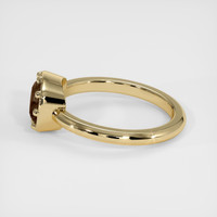 1.44 Ct. Brown Sapphire Ring, 18K Yellow Gold 4