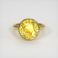 7.00 Ct. Yellow Sapphire Ring, 18K Yellow Gold 1