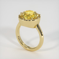 7.00 Ct. Yellow Sapphire Ring, 18K Yellow Gold 2