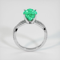 3.13 Ct. Emerald Ring, Platinum 950 3
