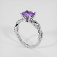 1.77 Ct. Purple Sapphire Ring, Platinum 950 2