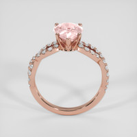 2.03 Ct. Padparadscha Sapphire Ring, 14K Rose Gold 3