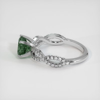 1.66 Ct. Green Sapphire Ring, 10K White Gold 4