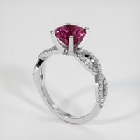 2.43 Ct. Gemstone Ring, 14K White Gold 2