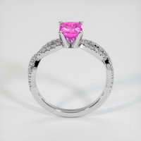1.32 Ct. Pink Sapphire Ring, 14K White Gold 3