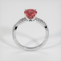 2.55 Ct. Padparadscha Sapphire Ring, 14K White Gold 3