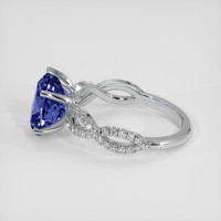2.90 Ct. Blue Sapphire Ring, 14K White Gold 4