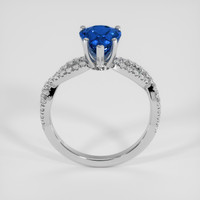2.24 Ct. Blue Sapphire Ring, 14K White Gold 3