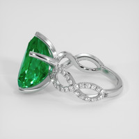 5.92 Ct. Emerald Ring, 18K White Gold 4