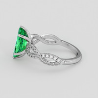 1.52 Ct. Emerald Ring, 18K White Gold 4