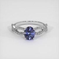 1.30 Ct. Gemstone Ring, 18K White Gold 1