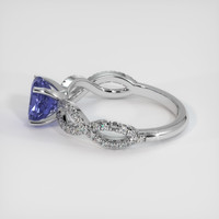1.30 Ct. Gemstone Ring, 18K White Gold 4