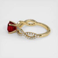 1.65 Ct. Ruby Ring, 14K Yellow Gold 4