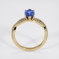 2.07 Ct. Blue Sapphire Ring, 14K Yellow Gold 3