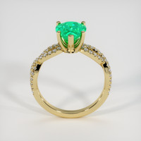 1.33 Ct. Emerald Ring, 18K Yellow Gold 3