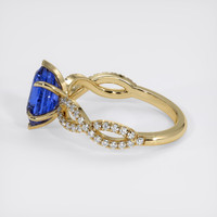 2.07 Ct. Blue Sapphire Ring, 18K Yellow Gold 4