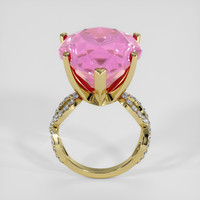 33.61 Ct. Pink Sapphire Ring, 18K Yellow Gold 3