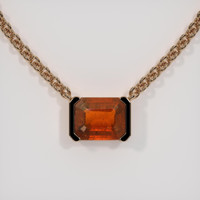 4.55 Ct. Gemstone Necklace, 14K Rose Gold 1