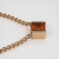 4.55 Ct. Gemstone Necklace, 14K Rose Gold 3