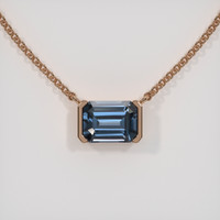 1.69 Ct. Gemstone Necklace, 14K Rose Gold 1