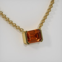 4.55 Ct. Gemstone Necklace, 14K Yellow Gold 2