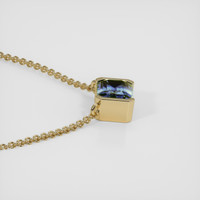 1.49 Ct. Bi Color Sapphire Necklace, 14K Yellow Gold 3