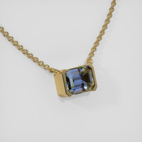 1.49 Ct. Sapphire Necklace, 18K Yellow Gold 2