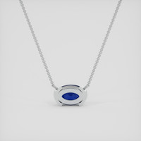 2.80 Ct. Blue Sapphire Necklace, Platinum 950 4