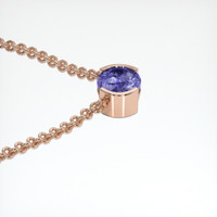 2.28 Ct. Color Change Sapphire Necklace, 14K Rose Gold 3