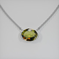 1.73 Ct. Gemstone Necklace, 14K White Gold 1