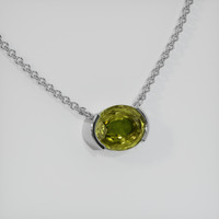1.73 Ct. Gemstone Necklace, 18K White Gold 2
