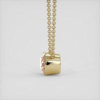 7.99 Ct. Peach Kunzite Necklace, 10K Yellow Gold 3