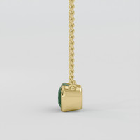 2.64 Ct. Green Tourmaline Necklace, 10K Yellow Gold 3