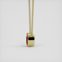 1.22 Ct. Ruby Necklace, 14K Yellow Gold 3