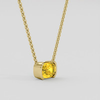 2.13 Ct. Yellow Sapphire Necklace, 14K Yellow Gold 2