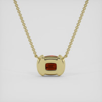 1.22 Ct. Ruby Necklace, 18K Yellow Gold 4