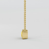 2.13 Ct. Yellow Sapphire Necklace, 18K Yellow Gold 3