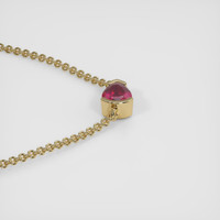 0.48 Ct. Ruby Necklace, 14K Yellow Gold 3