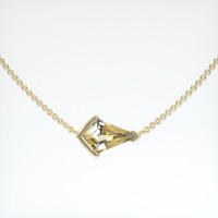 0.97 Ct. Bi Color Sapphire Necklace, 18K Yellow Gold 1