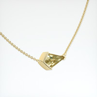 0.97 Ct. Bi Color Sapphire Necklace, 18K Yellow Gold 2