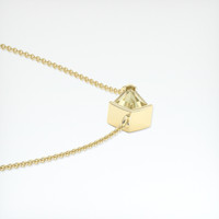 0.97 Ct. Bi Color Sapphire Necklace, 18K Yellow Gold 3