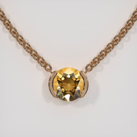 4.16 Ct. Gemstone Necklace, 14K Rose Gold 1