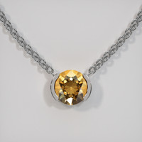 4.16 Ct. Gemstone Necklace, 14K White Gold 1