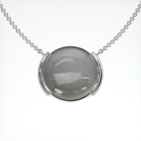 26.64 Ct. Gemstone Necklace, 14K White Gold 1