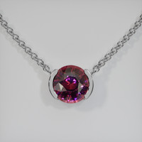 2.86 Ct. Gemstone Necklace, 18K White Gold 1