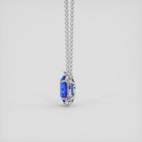 2.94 Ct. Blue Sapphire Necklace, Platinum 950 3