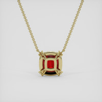 1.17 Ct. Red Spinel Necklace, 18K Yellow Gold 4